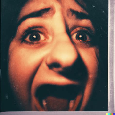 horrified face scared polaroid rdalle