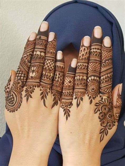 Mehndi designs for Eid 2024 | Simple, easy, front and back hand mehndi ...