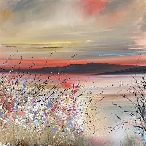 Rosanne Barr – Summer Sunset Florals - BritishContemporary.art