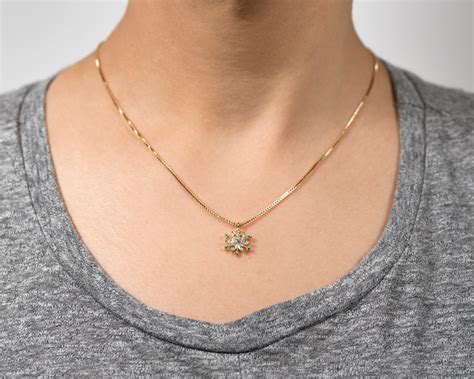 Snowflake Necklace/gold Snowflake Necklace/gold - Etsy