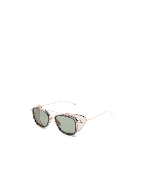 Thom Browne Tortoiseshell-effect Sunglasses In Nude | ModeSens