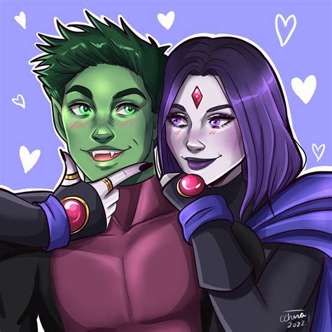 ArtStation - Raven and Beast Boy