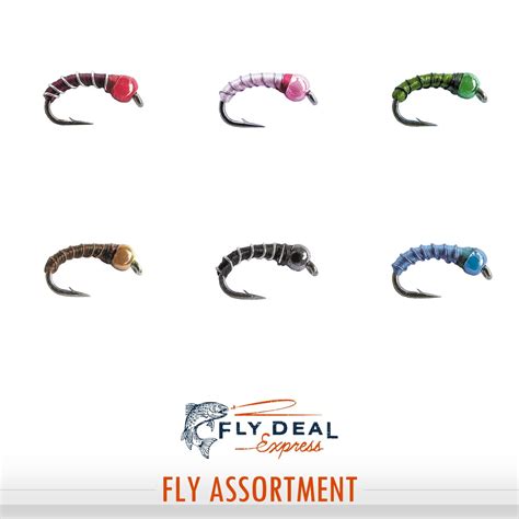 Firebug Zebra Midge Assortment (Size 18) - Fly Deal Flies