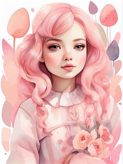 pink girl art  stock photo public domain pictures
