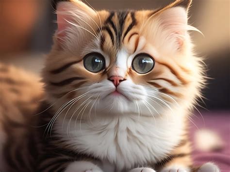 premium ai image cute cat ai generated