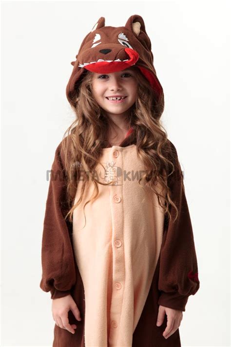 Купить детскую пижаму кигуруми Волк в Москве. Магазин planeta-kigurumi.ru