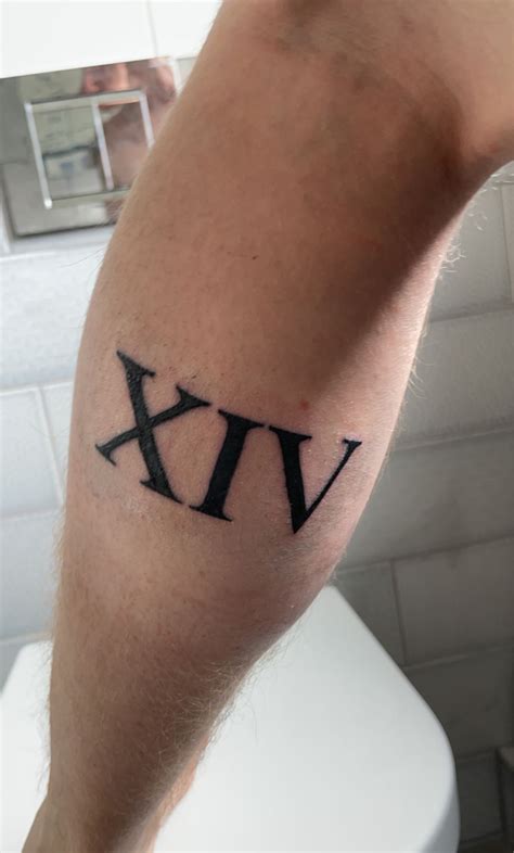 14 Roman Numeral Tattoo