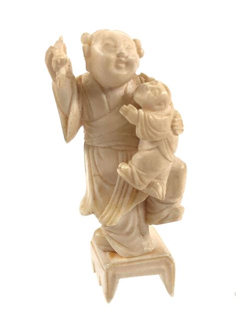 Lot - 2PC JAPANESE BONE IVORY CARVED NETSUKE FIGURINES