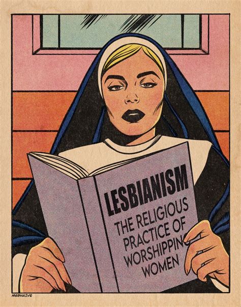 Nun, vintage comics, retro comics, sapphic art, lesbian art, wlw art