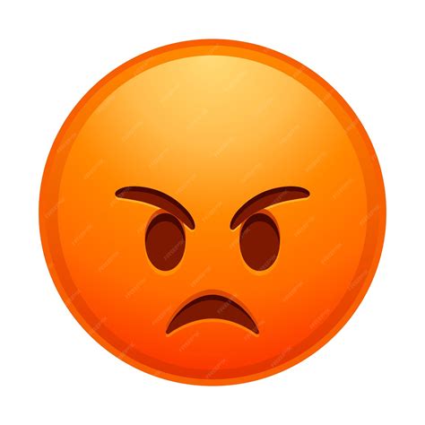 Red Angry Face Emoticon