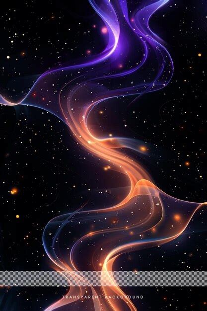 Premium PSD | Abstract shining glowing lines in transparent overlay
