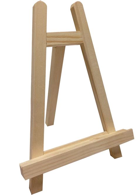 small  tabletop wood easel mini tripod holder display stand