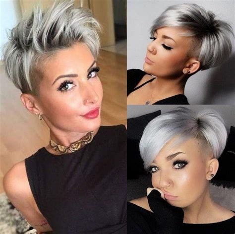 Cabelo Branco Curto - Bem na foto: +21 Cortes de cabelos curtos | Cabelo branco curto, Cabelo ...
