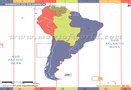 Fuso Horario America Do Sul - Mapa do fuso horário mundial - Fuso horário de todos os países