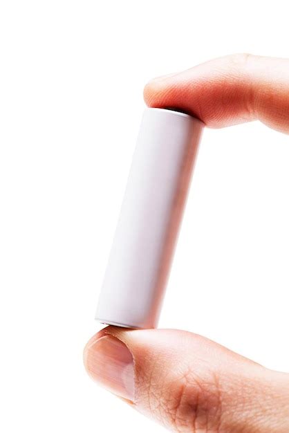 premium photo hand holding electric battery