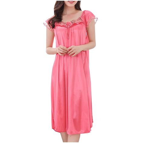 Plus Size Nightgowns for Women on Clearance Short Sleeve Lace