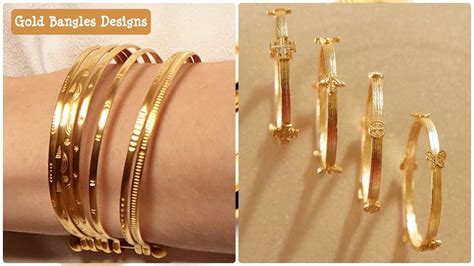 22k Gold Bangle Designs Simple Daily Wear Bangles Collection Latest ...