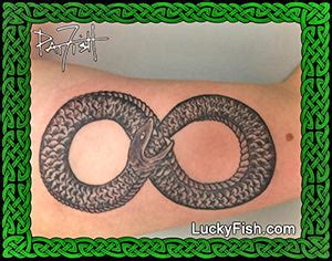 Ouroboros Infinity Tattoo Design – LuckyFish Art