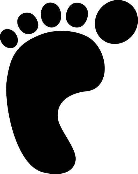 left foot print - Clip Art Library