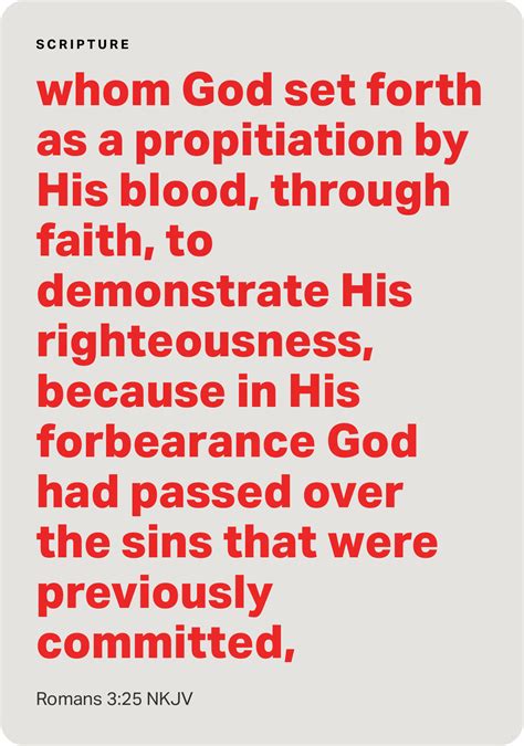 Romans‬ ‭3‬:‭25‬ ‭NKJV‬‬ | Nkjv, Faith, Bible apps