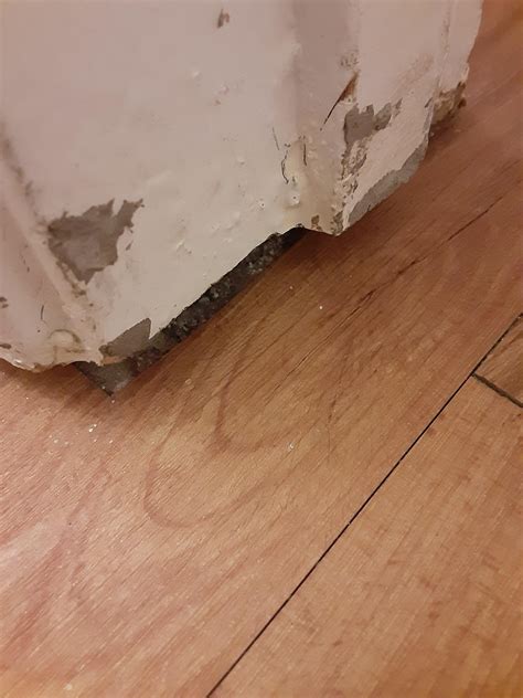 Indoor door frame vs uneven floor foundation : HomeImprovement