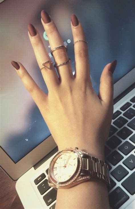 maroon matte nails   nice  rose gold matte nails design