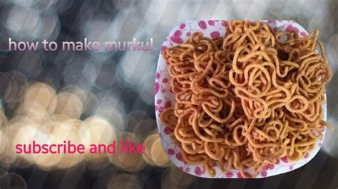 how to make murkul in home - YouTube