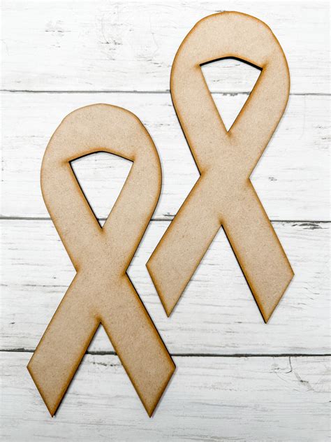 pair awareness ribbon cut outs diy kit  makers map diy  amber
