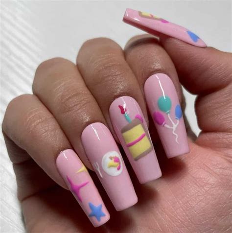 fabulous birthday nails  celebrate  special day  style