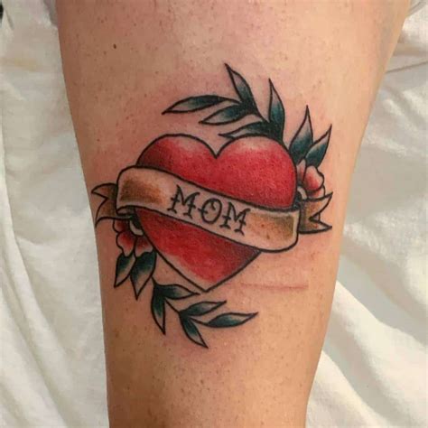 Amazing Mom Heart Tattoo Ideas