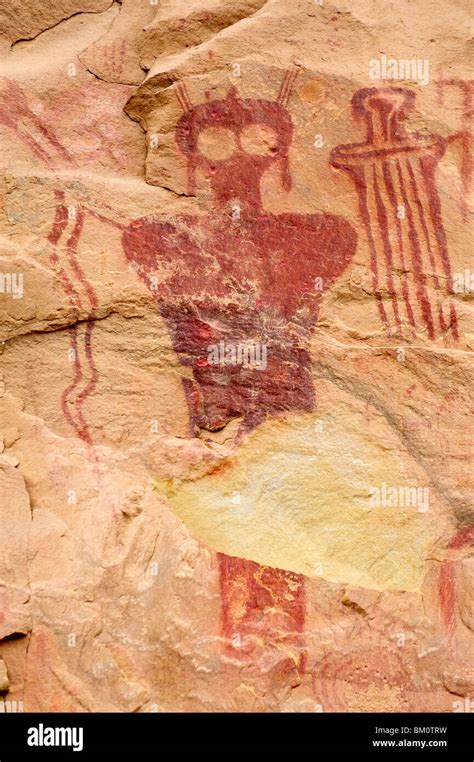 Sego Canyon - Native American Petroglyphs. Utah, USA Stock Photo - Alamy