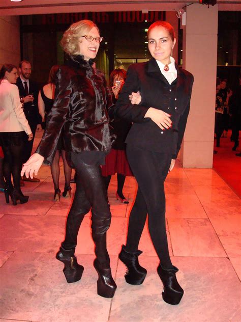 Valerie Steele(wearing Noritaka Tatehana) and Alina Yevtushenko(wearing