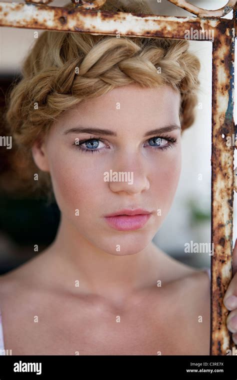 girl   camera stock photo alamy