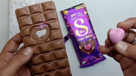 cadbury dairy milk silk valentine heart blush chocolate bar