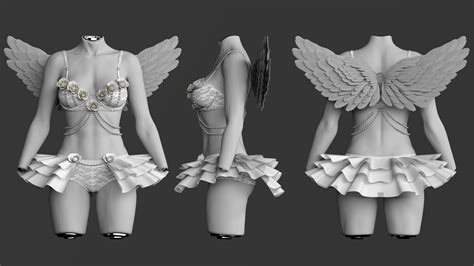 Festival Summer Angel Outfit for Genesis 9 | Daz 3D