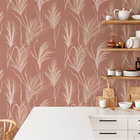 Peel and Stick Wallpaper Terracotta Wallpaper Removable - Etsy