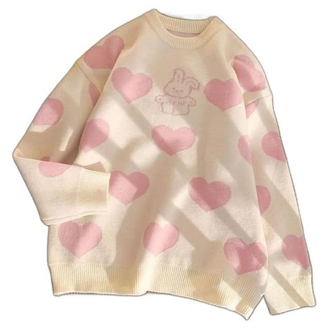 womens sweaters soft cute  sweet pattern  neck pullover fall
