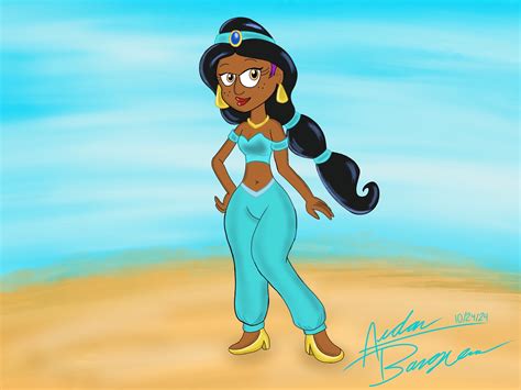Sofia dressed as Princess Jasmine by AidanTheArtMan21 on DeviantArt