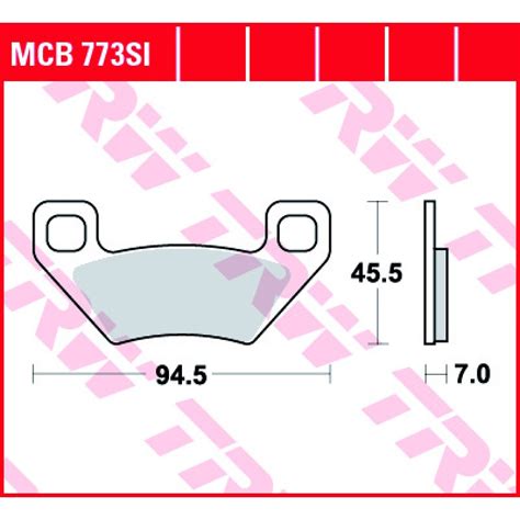Тормозные колодки TRW MCB773SI | Тормозные колодки для квадроциклов