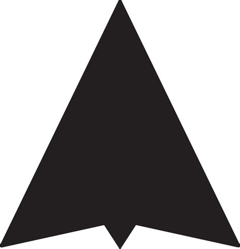 Black cursor in flat style. Glyph icon or symbol. 24947877 Vector Art ...