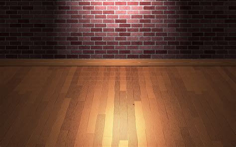 hd brick wall  wooden floor sleek man  interior