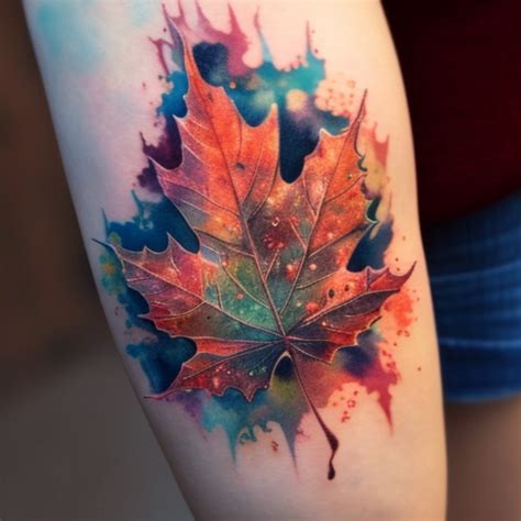 54 Maple Leaf Tattoo Ideas - TattooClue.com