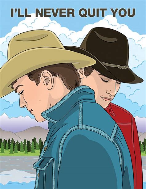 RePop Gifts | I Will Never Quit You - Brokeback Mountain Card