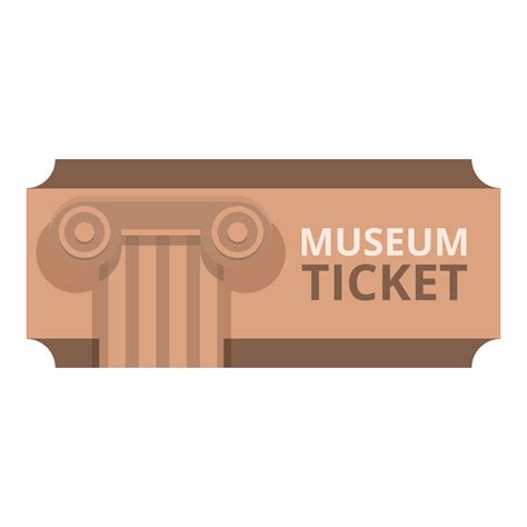 History museum ticket icon cartoon vector. Admission pass 14363089