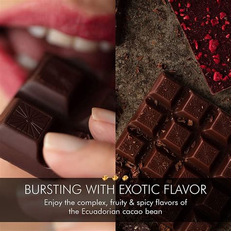 6 Luxury Dark Chocolate Bars in Elegant Gift Box | Blooming Emotions