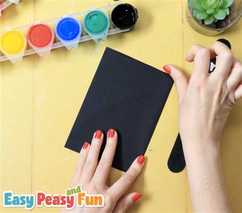 Craft Stick Bat - Recycled Popsicle Stick - Easy Peasy and Fun