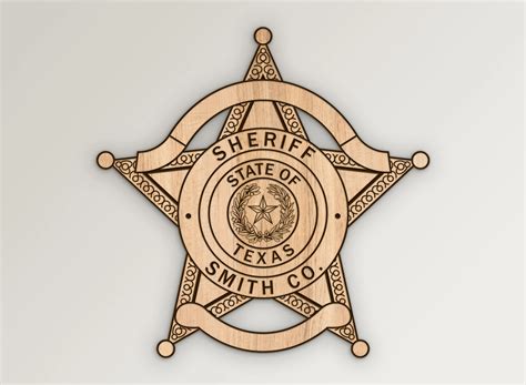 Smith County Texas Sheriff Badge SVG Vector Files | Vector911