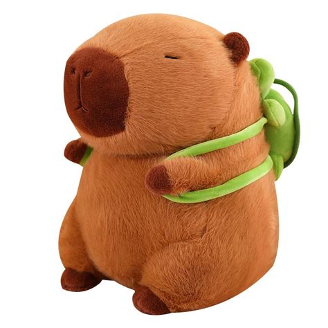 Jiuju Fluffy Capybara Plush Doll Kawaii Capybara and Tortoise Stuffed