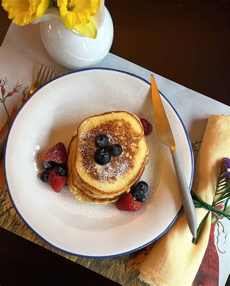 Lemon Ricotta Pancakes A Brunch Favorite - Fork Loves Spoon