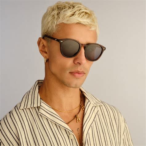 Bandwagon Mink Uni-Sex Round Sunglasses | Le Specs